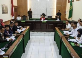 Hakim tunggal, Eman Sulaeman, memimpin sidang lanjutan gugatan praperadilan Pegi Setiawan di Pengadilan Negeri (PN) Bandung.(Foto:Istimewa).