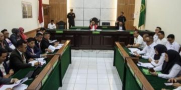 Hakim tunggal, Eman Sulaeman, memimpin sidang lanjutan gugatan praperadilan Pegi Setiawan di Pengadilan Negeri (PN) Bandung.(Foto:Istimewa).