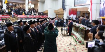 Anggota DPRD Kabupaten Bogor resmi dilantik.(FOTO: Humas Pemkab Bogor)