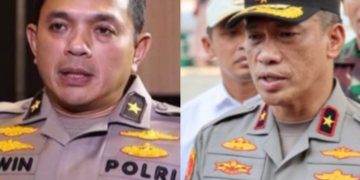 Brigjen Pol. Erwin Kurniawan dan Brigjen Pol. Akhmad Yusep Gunawan, lulusan Akpol tahun 1996 asal Jawa Barat sudah menyandang bintang.(Foto:Istimewa).