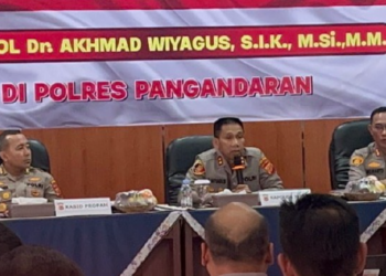 Kapolda Jabar Kunjungan Kerja di Polres Pangandaran, Sosialisasi Pengamanan Pilkada 2024.