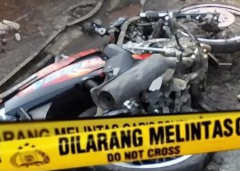 Ilustrasi kecelakaan sepeda motor.(Foto:Istimewa).