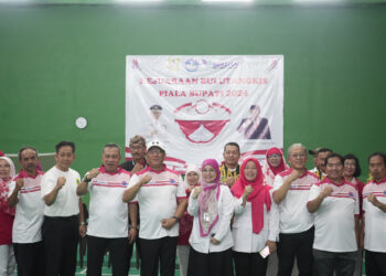 Kejuaraan Bulutangkis Piala Bupati 2024.(FOTO: Humas Pemkab Bogor)