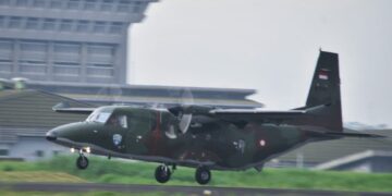 Pesawat terbang di Bandara Husein Sastranegara