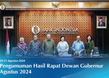 Rapat Dewan Gubernur (RDG) Bank Indonesia pada 20-21 Agustus 2024 memutuskan untuk mempertahankan BI-Rate sebesar 6,25%, suku bunga Deposit Facility sebesar 5,50%, dan suku bunga Lending Facility sebesar 7,00%.