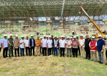 Stadion Utama Sumut dalam persiapan PON XXI Aceh-Sumut