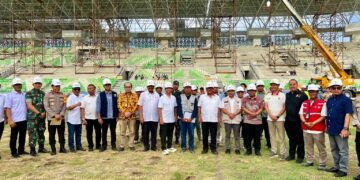 Stadion Utama Sumut dalam persiapan PON XXI Aceh-Sumut