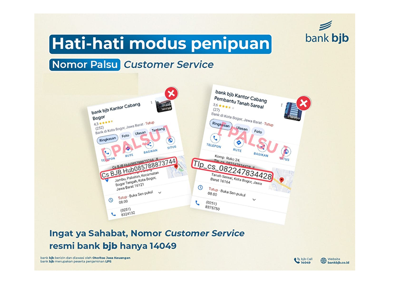 bank bjb Ingatkan Nasabah Untuk Waspadai Berbagai Modus Penipuan.