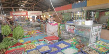 Pasar tradisional,inflasi,bps,januari,penjualan eceran,bank indonesia