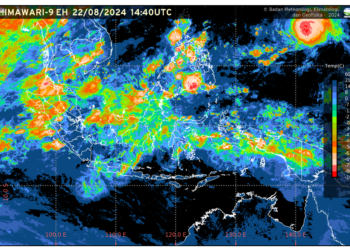 Prakiraan cuaca di Indonesia.(IMAGE: BMKG)