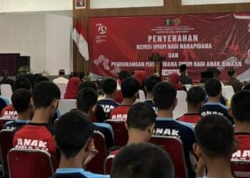 Sebanyak 375 orang napi dan 4 anak binaan di Lapas dan Rutan di Jabar mendapat remisi bebas di peringatan HUT Kemerdekaan RI Ke-79.(Foto:Istimewa).