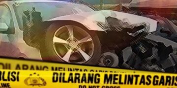 Ilustrasi bangkai mobil setelah terlibat tabrakan.(Foto:Istimewa).