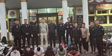 Pengamanan terduga tawuran.(FOTO: Istimewa)