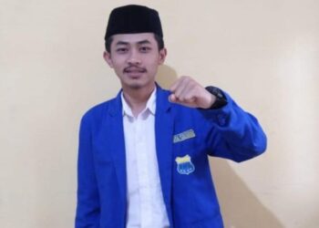 Burhan Maulana (24), Mahasiswa Institut Madani Nusantara (IMN) Sukabumi, yang tewas setelah sepeda motornya tertabrak kereta api di Sukabumi.(Foto:Istimewa).