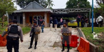 Tempat kejadian perkara (TKP) kasus pembunuhan ibu dan anak, Tuti Suhartini dan Amalia Mustika Ratu alias Amel, di Jalan Ciseuti, Desa/Kecamatan Jalancagak, Kabupaten Subang.(Foto:Istimewa).