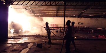 Kebakaran pabrik tekstil di Kabupaten Bandung