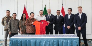 Ketua Umum PSSI, Erick Thohir, menyambut positif tawaran kerjasama dari Federasi Sepakbola Belanda (KNVB) untuk mempercepat prestasi sepakbola Indonesia.(FOTO: Humas PSSI)