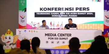 Menteri Pemuda dan Olahraga Republik Indonesia (Menpora RI) Dito Ariotedjo mengapresiasi capaian prestasi atlet pada Pekan Olahraga Nasional (PON) XXI Aceh-Sumatera Utara 2024. Hal ini menjadi bukti bahwa pembinaan atlet dari berbagai daerah merata dan berjalan dengan baik.(foto:herry/kemenpora.go.id)