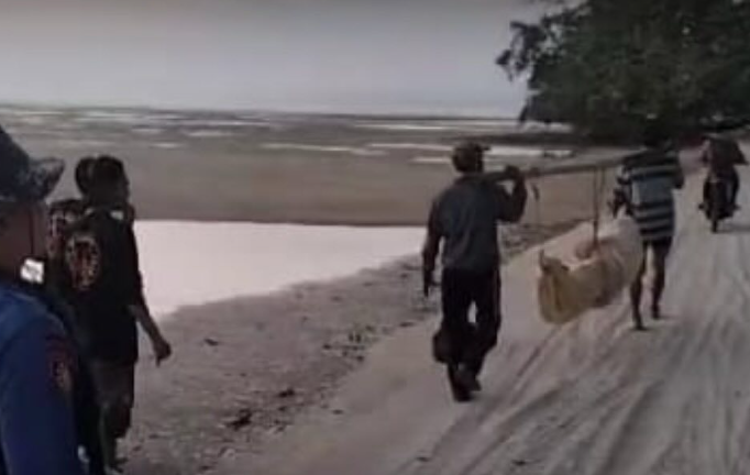 Penemuan korban perahu tenggelam dihantam ombak di Garut.(FOTO: Istimewa)