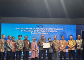 bank bjb bersama-sama dengan PT Bank MNC Internasional Tbk (Bank MNC) yang bertindak sebagai Joint Mandated Lead Arranger (JMLA) untuk penyaluran Fasilitas Kredit Modal Kerja Sindikasi sebesar Rp500 miliar kepada RCTI, yang digunakan untuk mendukung kebutuhan modal kerja perusahaan.(FOTO: Istimewa)