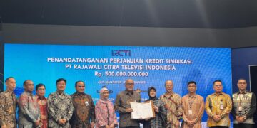 bank bjb bersama-sama dengan PT Bank MNC Internasional Tbk (Bank MNC) yang bertindak sebagai Joint Mandated Lead Arranger (JMLA) untuk penyaluran Fasilitas Kredit Modal Kerja Sindikasi sebesar Rp500 miliar kepada RCTI, yang digunakan untuk mendukung kebutuhan modal kerja perusahaan.(FOTO: Istimewa)