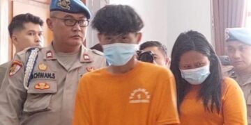 Dua Tersangka Pelaku Penculikan Bocah di Gedung Merdeka, Kota Bandung.(Foto:Istimewa).