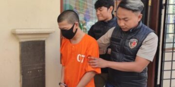 TC, tersangka judi online Rp 356 miliar saat ditangkap Satreskrim Polres Ciamis.(Foto:Istimewa).