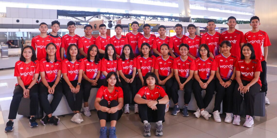 Tim Indonesia untuk Kejuaraan Dunia Junior 2024.(FOTO: Humas PBSI)