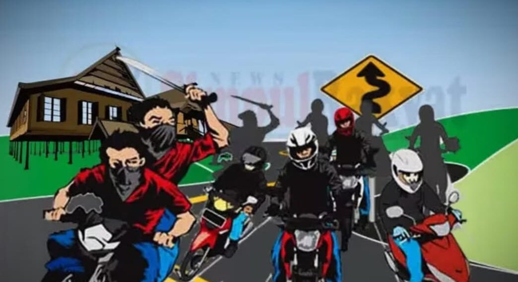 Ilustrasi gerombolan motor.(Foto:Istimewa).