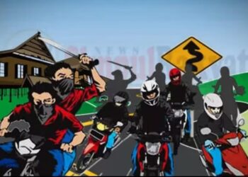 Ilustrasi gerombolan motor.(Foto:Istimewa).