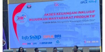 Perkumpulan Dana Pensiun Lembaga Keuangan (DPLK) berkolaborasi dengan Universitas Pendidikan Indonesia (UPI) Bandung, bank bjb dan Industri Jasa Keuangan (IJK) lainnya yang menyelenggarakan literasi keuangan untuk mahasiswa Universitas Pendidikan Indonesia (UPI) Bandung, dalam rangka Bulan Inklusi Keuangan (BIK) Tahun 2024. (FOTO: Istimewa)