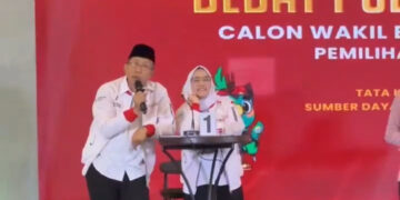 Debat calon walikota, Farida. (foto: x.com)