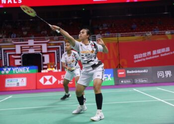 Ganda putri Isyana Syahira Meida/Rinjani Kwinara Nastine.(FOTO: Humas PBSI)