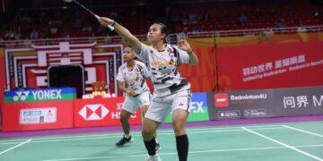 Ganda putri Isyana Syahira Meida/Rinjani Kwinara Nastine.(FOTO: Humas PBSI)