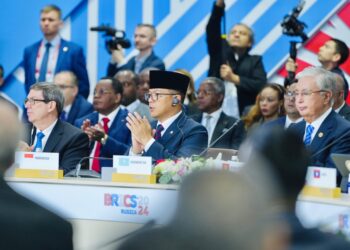 Menlu RI Sugiono di KTT BRICS di Kazan Rusia 2024.(FOTO: Kemenlu)