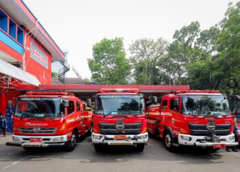 Unit mobil pemadam kebakaran.(FOTO: Humas Pemkot Bandung.)