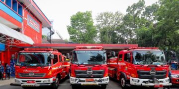Unit mobil pemadam kebakaran.(FOTO: Humas Pemkot Bandung.)