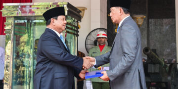 Sertijab Menhan dari Prabowo Subianto ke Sjafrie Sjamsoeddin