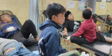 Dari 41 korban keracunan di Puskesmas Sukaluyu, Kabupaten Cianjur, 10 orang anak-anak.(Foto:Istimewa).