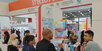 Stand Indonesia di pameran alkes di Afrika Selatan.(FOTO: Humas Kemenperin)