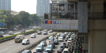 Stasiun LRT Pancoran bank bjb