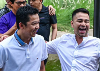 Taufik Hidayat bersama Raffi Ahmad.(IMAGE: Instagram)