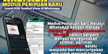 Waspada penipuan Klik View di WhatsApp.(IMAGE: Humas Polda Jabar)