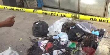 TKP mayat Delta (15), ditemukan dalam tumpukan sampah.(Foto: Istimewa).