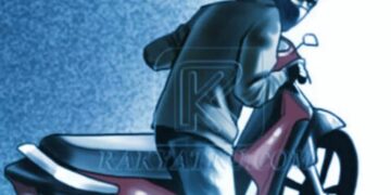 Ilustrasi aksi pencurian sepeda motor.(Foto:Istimewa).