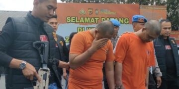 ersangka residivis curas diringkus Satreskrim Polres Garut, setelah membobol brankas uang milik SPBU.(Foto:Istimewa).