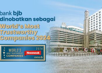 bank bjb Raih World's Most Trustworthy Companies 2024.