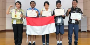 Delegasi Indonesia dalam ajang World Innovative Technology Challenge 2024 di Korea Selatan. (Foto; istimewa)