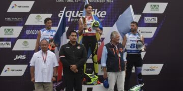 Menteri Pemuda dan Olahraga Republik Indonesia (Menpora RI) Dito Ariotedjo menilai kesuksesan Indonesia menggelar kejuaraan dunia Aquabike Jetski World Champhionship semakin diminati banyak negara luar. (foto:bagus/kemenpora.go.id)