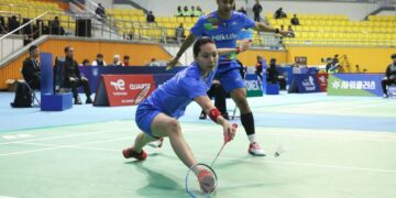Dejan Ferdinansyah dan Gloria Emanuelle Widjaja tampil impresif dengan meraih kemenangan dua gim langsung 21-18, 21-12 atas pasangan Ruttanapak Oupthong/Jhenicha Sudjaipraparat (Thailand)
